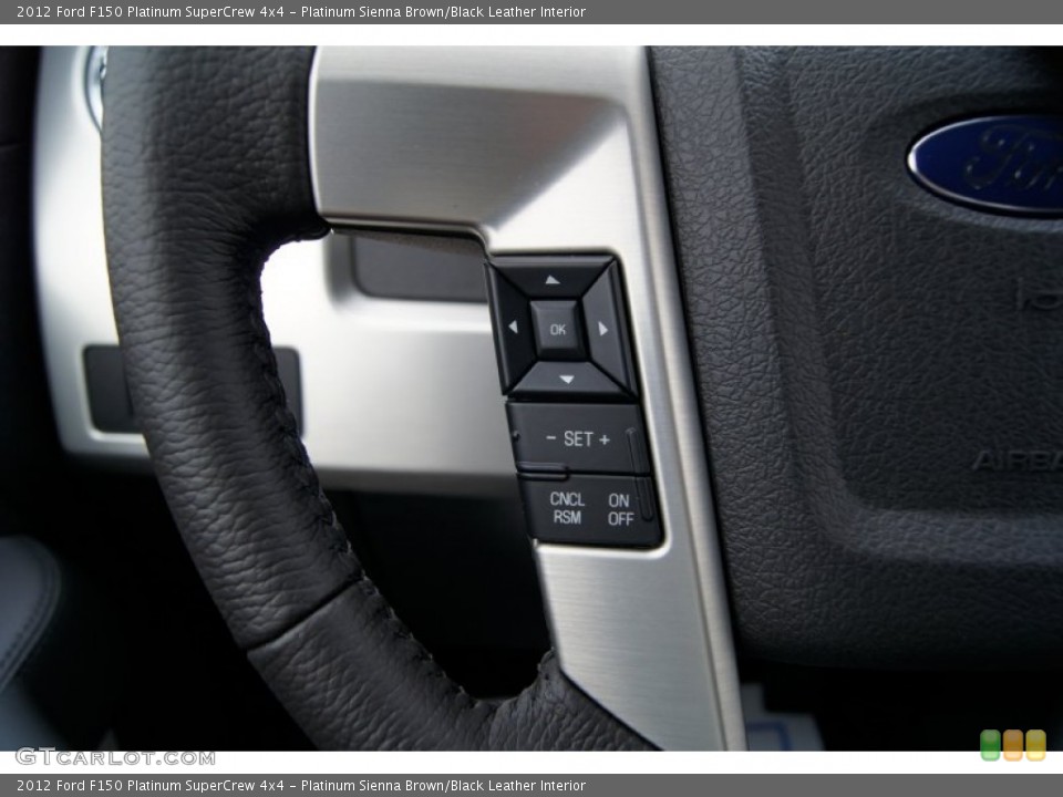 Platinum Sienna Brown/Black Leather Interior Controls for the 2012 Ford F150 Platinum SuperCrew 4x4 #67831833