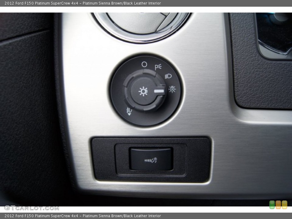 Platinum Sienna Brown/Black Leather Interior Controls for the 2012 Ford F150 Platinum SuperCrew 4x4 #67831911