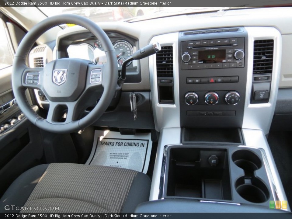 Dark Slate/Medium Graystone Interior Dashboard for the 2012 Dodge Ram 3500 HD Big Horn Crew Cab Dually #67832396