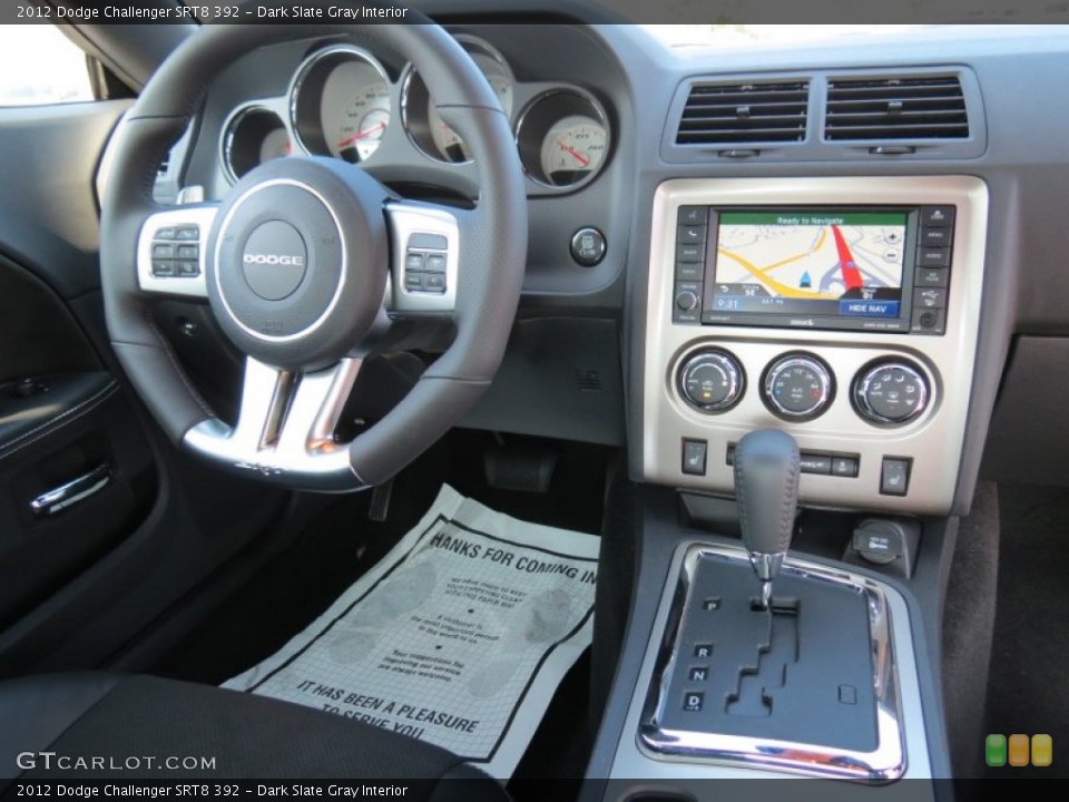 Dark Slate Gray Interior Dashboard for the 2012 Dodge Challenger SRT8 392 #67834685