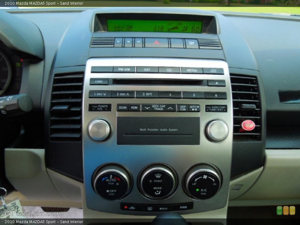 Sand Interior Controls for the 2010 Mazda MAZDA5 Sport #67834853