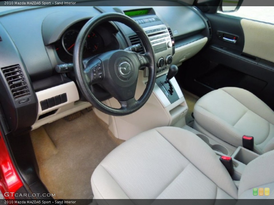 Sand Interior Prime Interior for the 2010 Mazda MAZDA5 Sport #67834936