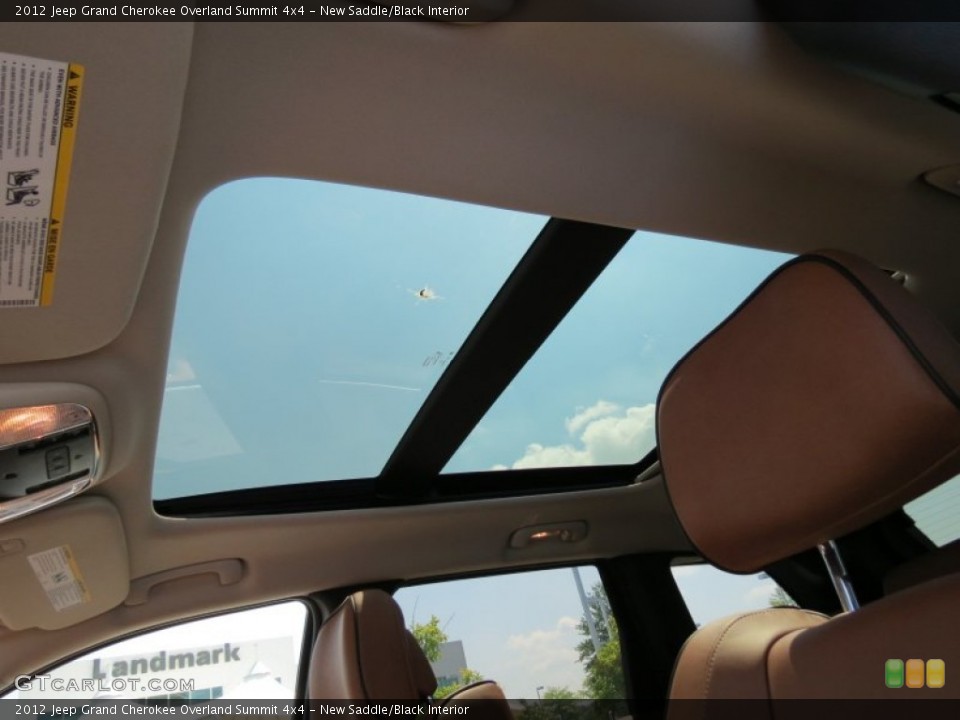 New Saddle/Black Interior Sunroof for the 2012 Jeep Grand Cherokee Overland Summit 4x4 #67835465