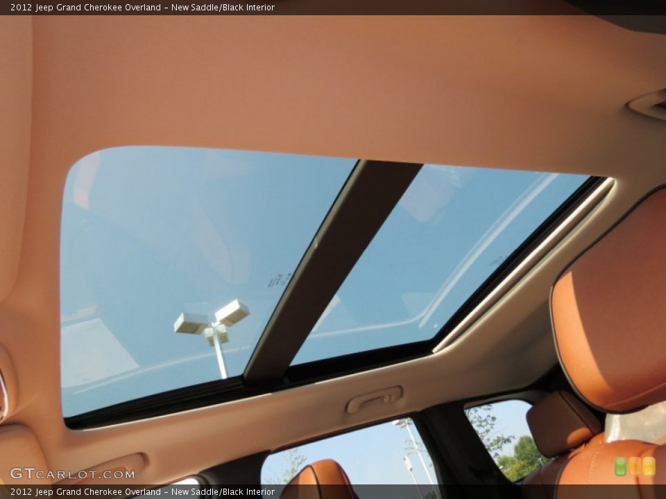 New Saddle/Black Interior Sunroof for the 2012 Jeep Grand Cherokee Overland #67835588