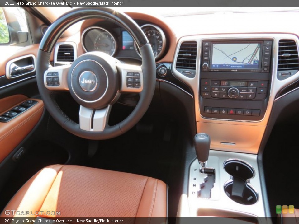 New Saddle/Black Interior Dashboard for the 2012 Jeep Grand Cherokee Overland #67835633