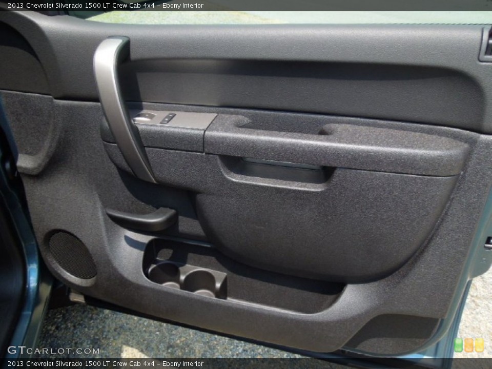 Ebony Interior Door Panel for the 2013 Chevrolet Silverado 1500 LT Crew Cab 4x4 #67836203