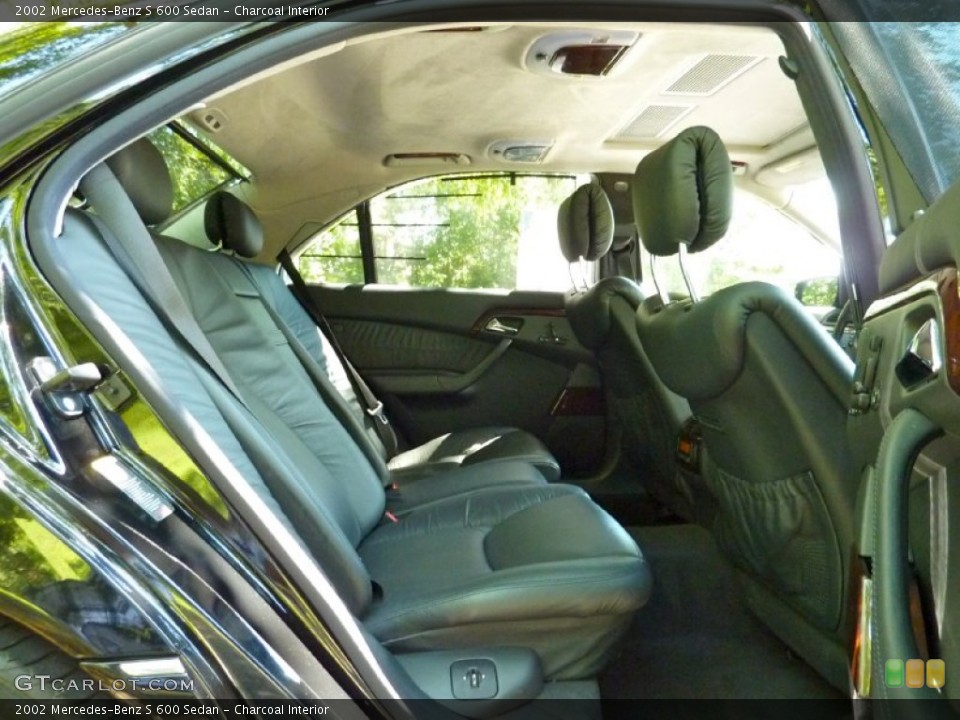 Charcoal Interior Rear Seat for the 2002 Mercedes-Benz S 600 Sedan #67836755