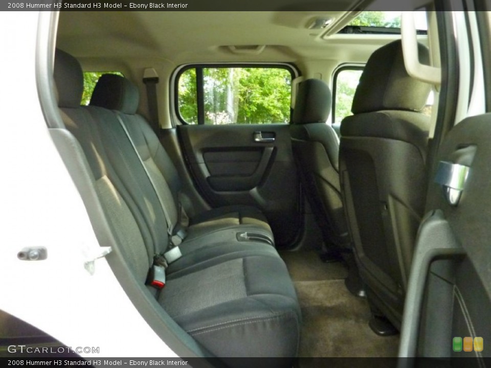 Ebony Black Interior Rear Seat for the 2008 Hummer H3  #67836992