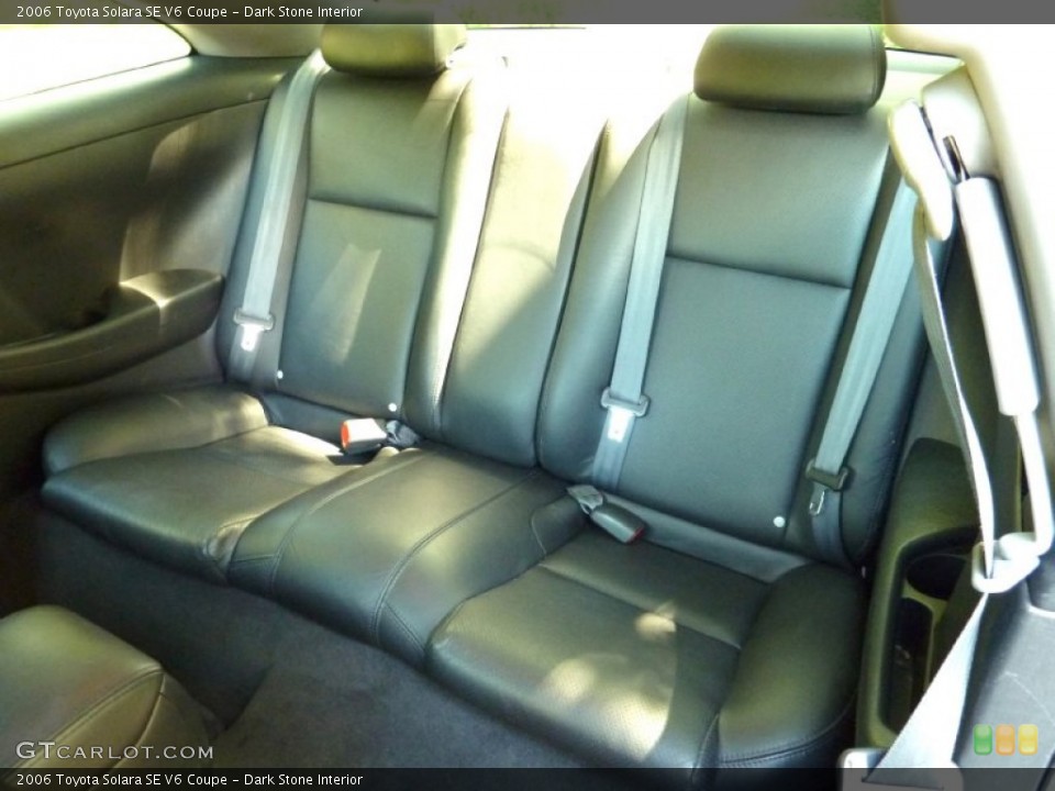 Dark Stone Interior Rear Seat for the 2006 Toyota Solara SE V6 Coupe #67837478