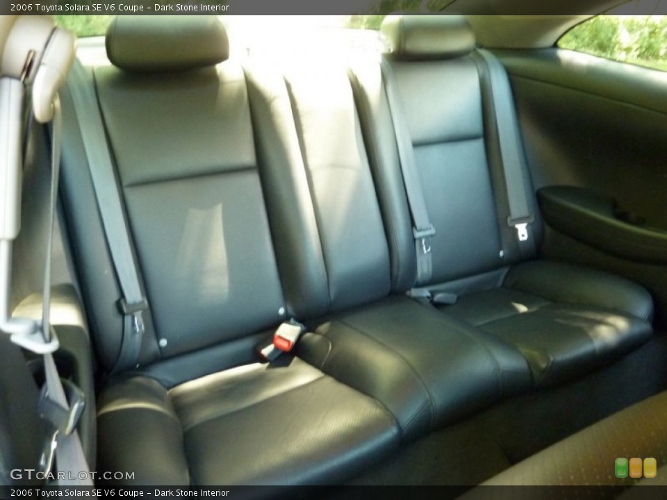 Dark Stone Interior Rear Seat for the 2006 Toyota Solara SE V6 Coupe #67837484