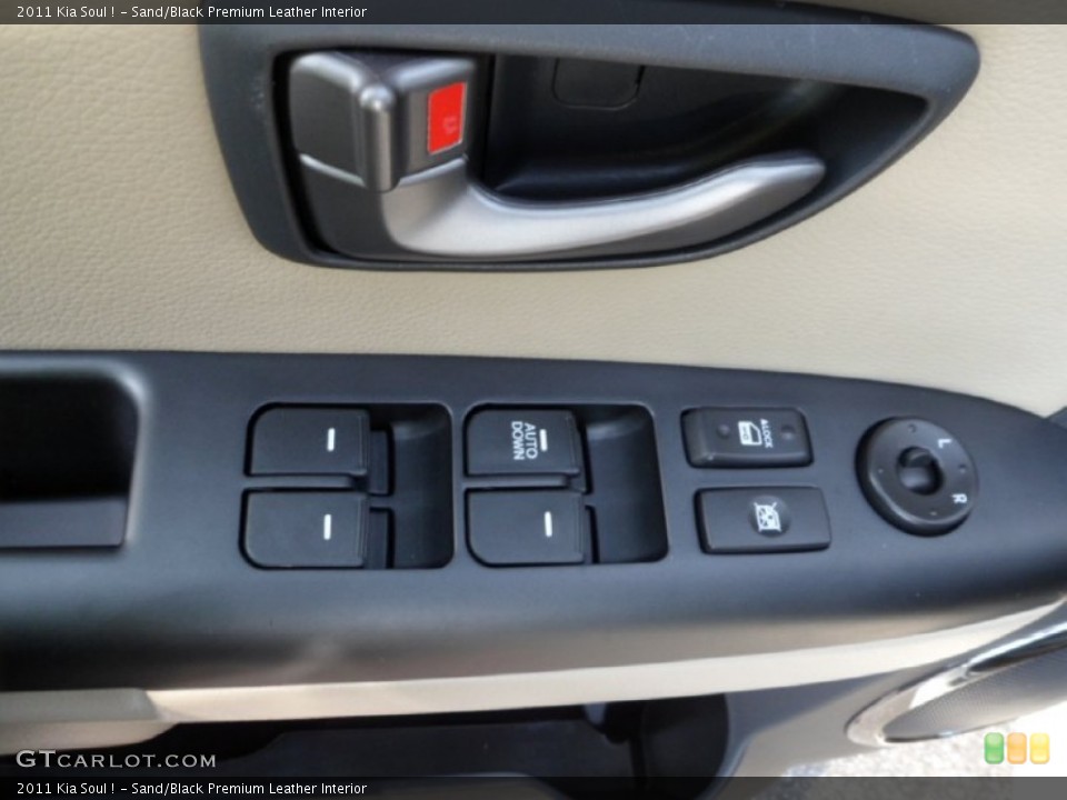 Sand/Black Premium Leather Interior Controls for the 2011 Kia Soul ! #67838743