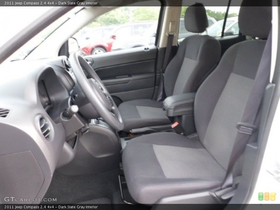 Dark Slate Gray Interior Front Seat for the 2011 Jeep Compass 2.4 4x4 #67839449
