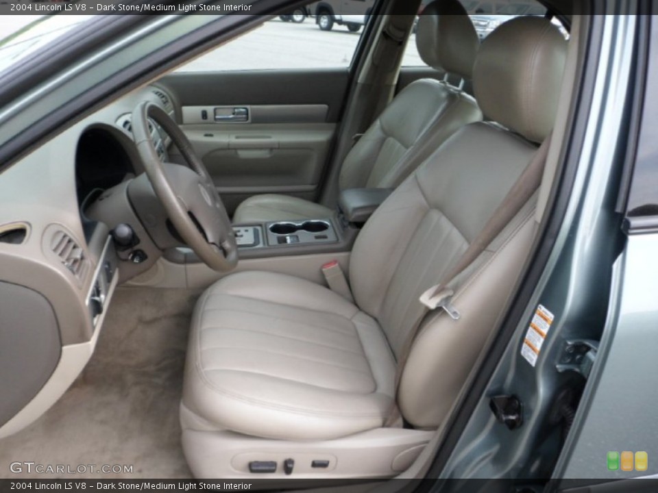 Dark Stone/Medium Light Stone Interior Front Seat for the 2004 Lincoln LS V8 #67839654