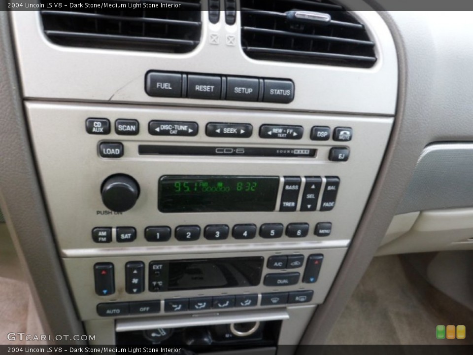 Dark Stone/Medium Light Stone Interior Controls for the 2004 Lincoln LS V8 #67839669