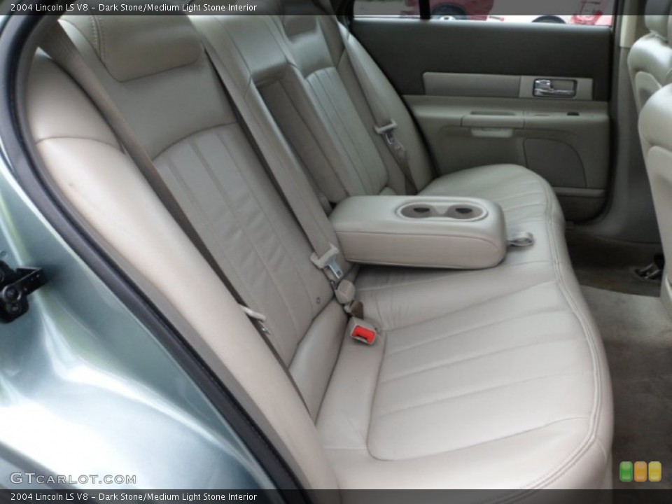 Dark Stone/Medium Light Stone Interior Rear Seat for the 2004 Lincoln LS V8 #67839705