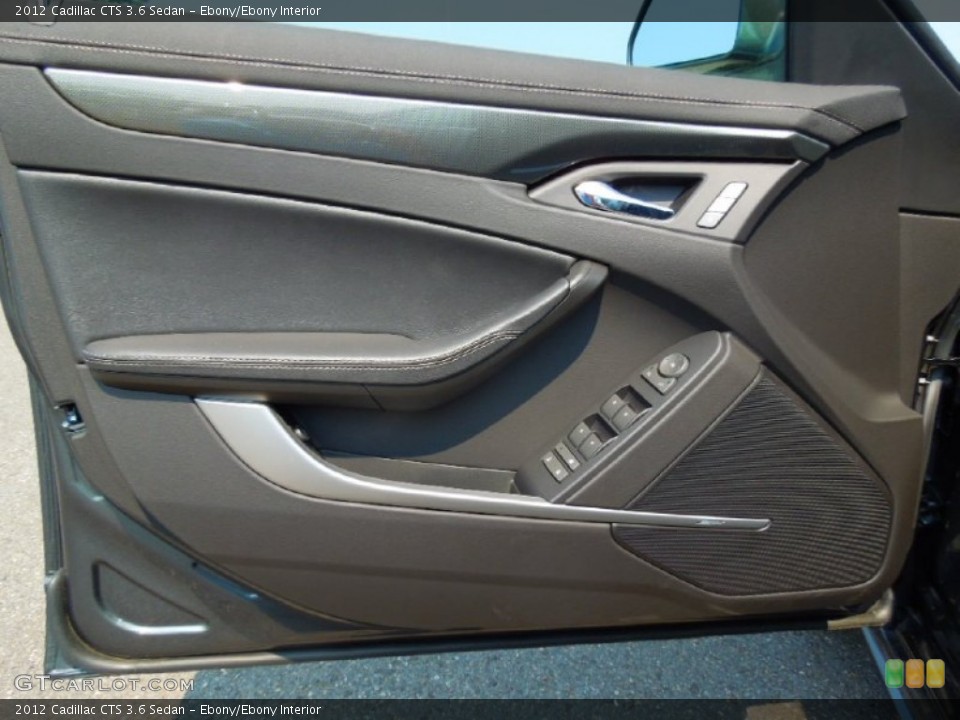 Ebony/Ebony Interior Door Panel for the 2012 Cadillac CTS 3.6 Sedan #67840467
