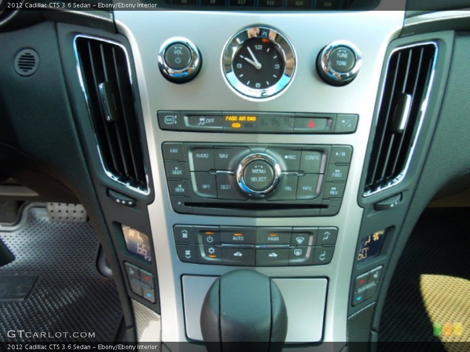 Ebony/Ebony Interior Controls for the 2012 Cadillac CTS 3.6 Sedan #67840476
