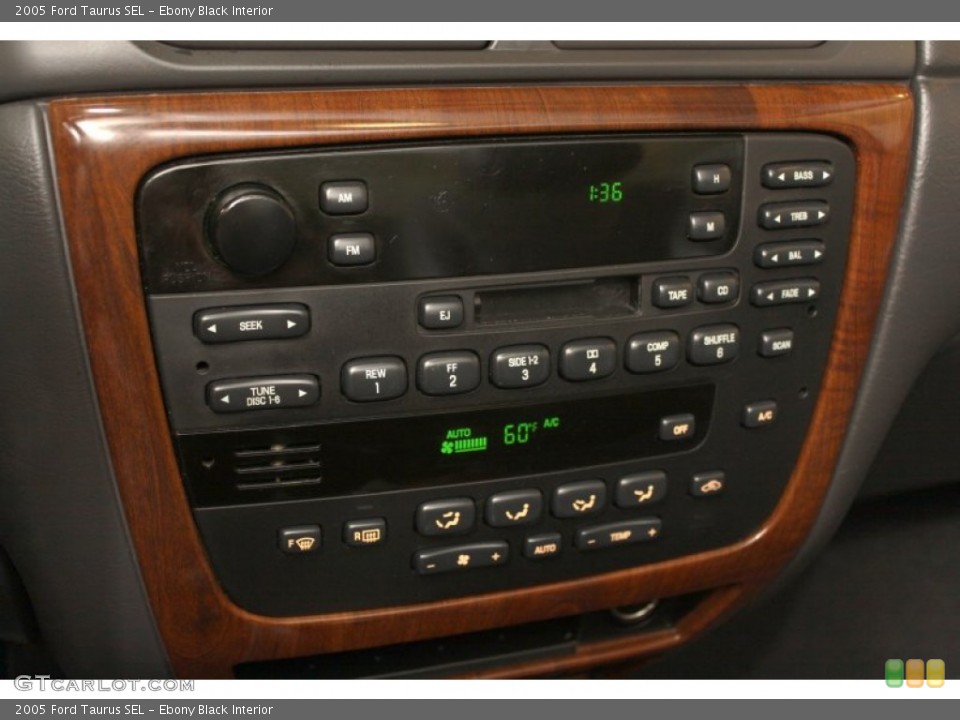 Ebony Black Interior Controls for the 2005 Ford Taurus SEL #67843073