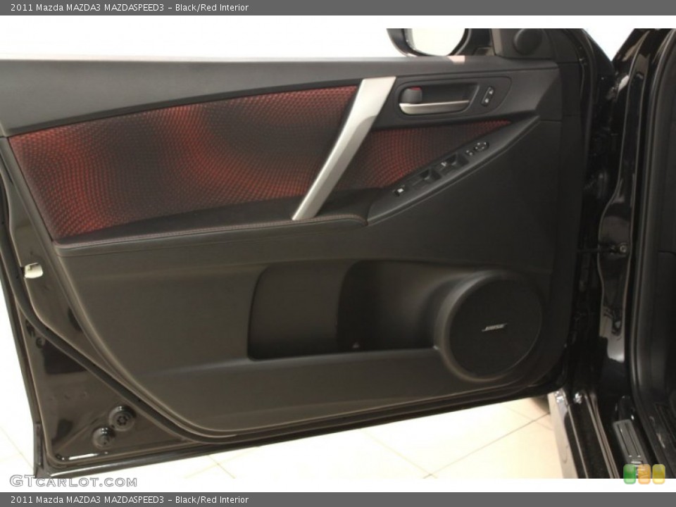 Black/Red Interior Door Panel for the 2011 Mazda MAZDA3 MAZDASPEED3 #67843211