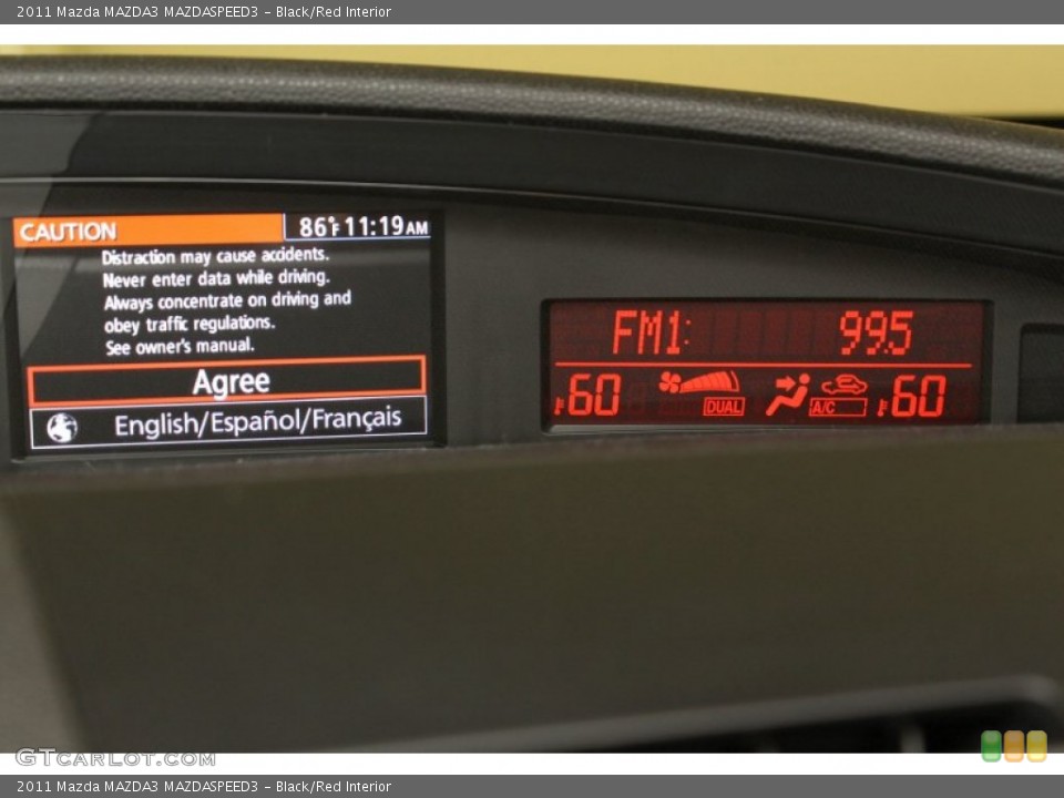Black/Red Interior Gauges for the 2011 Mazda MAZDA3 MAZDASPEED3 #67843226
