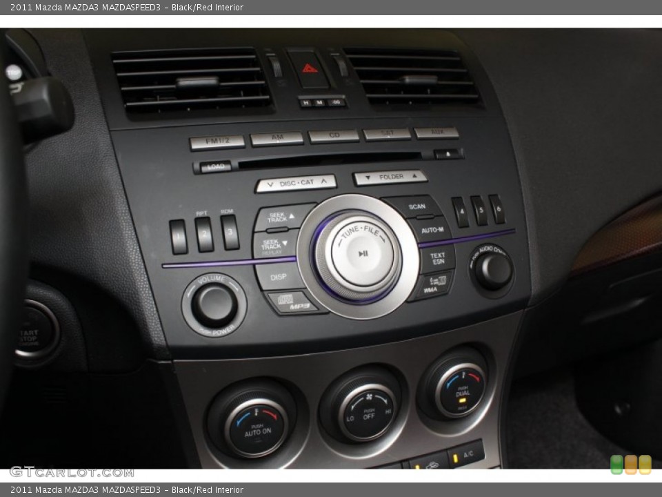 Black/Red Interior Controls for the 2011 Mazda MAZDA3 MAZDASPEED3 #67843229