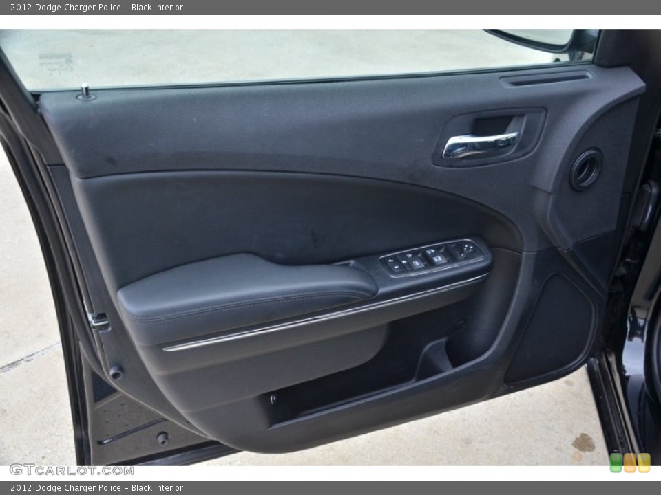 Black Interior Door Panel for the 2012 Dodge Charger Police #67850580