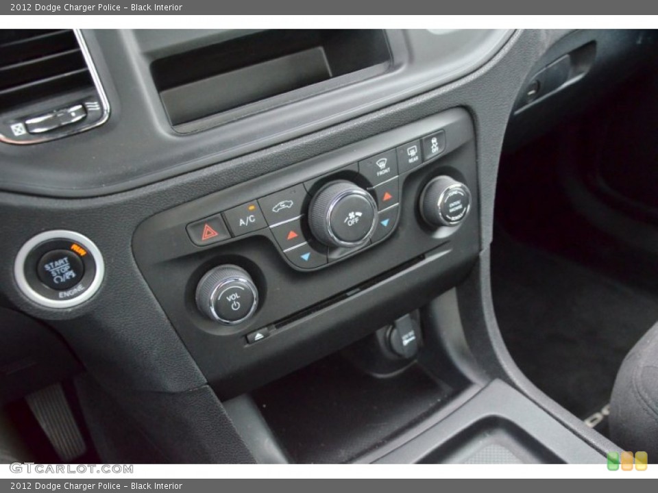 Black Interior Controls for the 2012 Dodge Charger Police #67850686