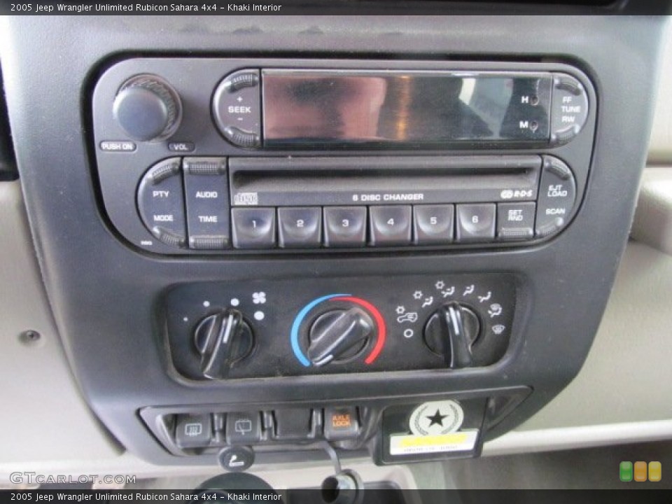 Khaki Interior Controls for the 2005 Jeep Wrangler Unlimited Rubicon Sahara 4x4 #67857565