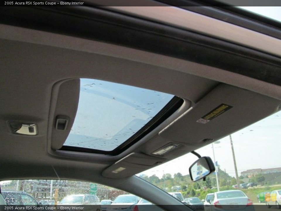 Ebony Interior Sunroof for the 2005 Acura RSX Sports Coupe #67860367