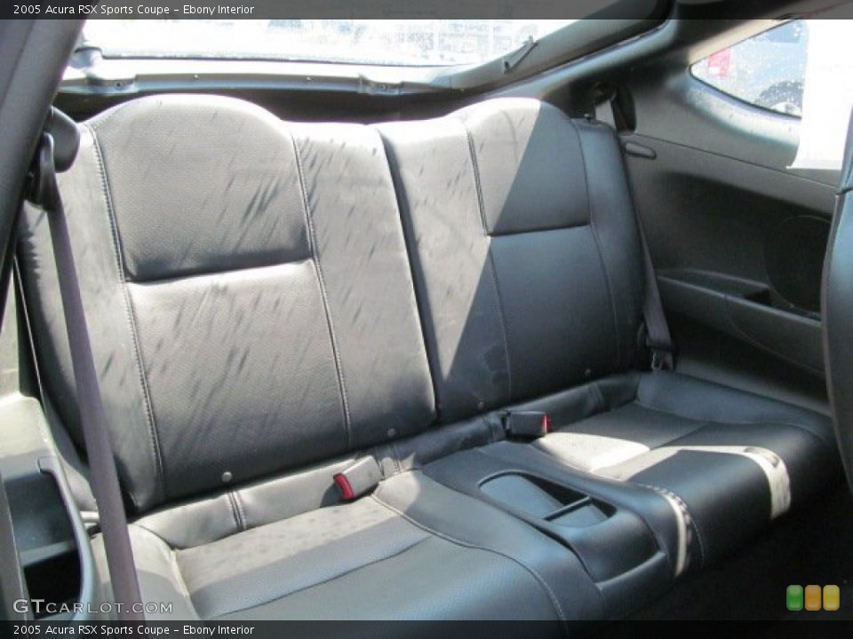 Ebony Interior Rear Seat for the 2005 Acura RSX Sports Coupe #67860385