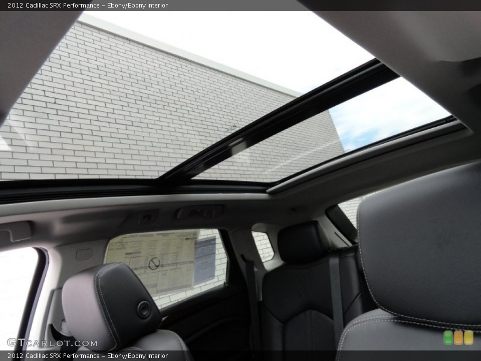 Ebony/Ebony Interior Sunroof for the 2012 Cadillac SRX Performance #67863481