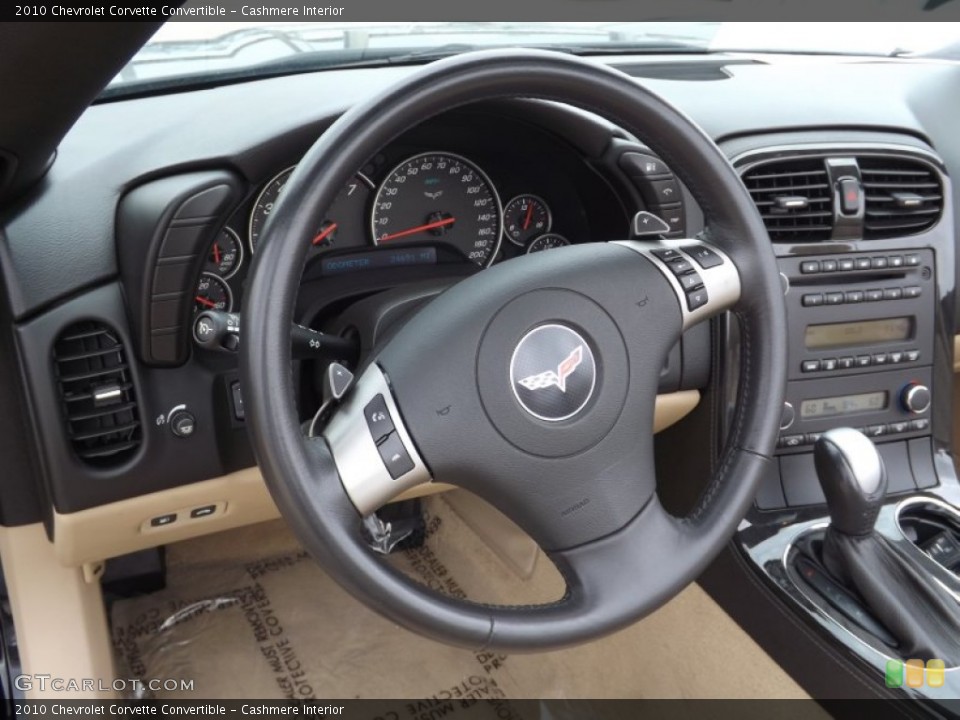 Cashmere Interior Steering Wheel for the 2010 Chevrolet Corvette Convertible #67863871