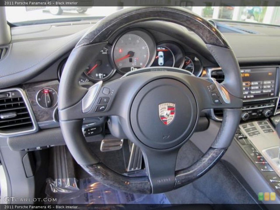 Black Interior Steering Wheel for the 2011 Porsche Panamera 4S #67864408