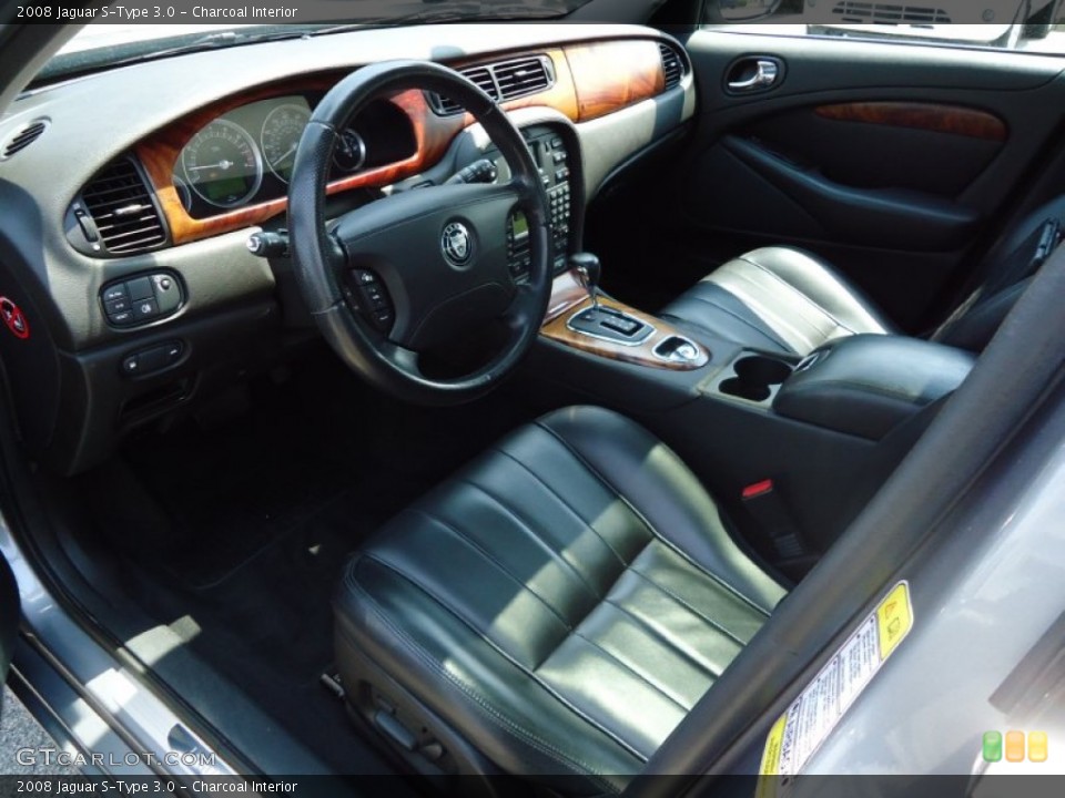 Charcoal 2008 Jaguar S-Type Interiors