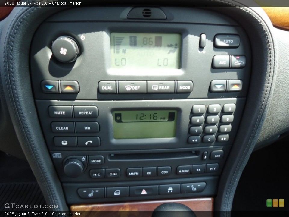 Charcoal Interior Controls for the 2008 Jaguar S-Type 3.0 #67866661