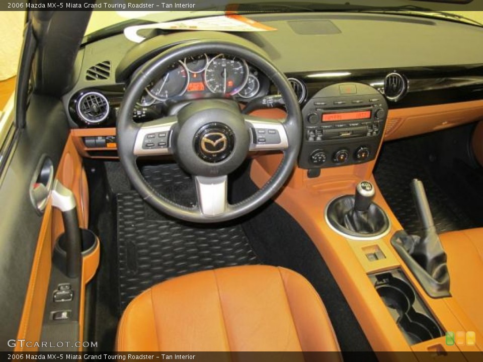 Tan Interior Photo for the 2006 Mazda MX-5 Miata Grand Touring Roadster #67869517