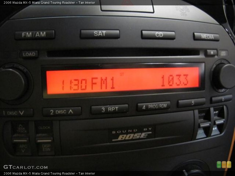 Tan Interior Audio System for the 2006 Mazda MX-5 Miata Grand Touring Roadster #67869582