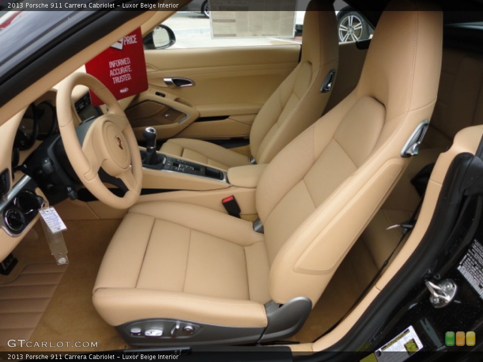Luxor Beige Interior Prime Interior for the 2013 Porsche 911 Carrera Cabriolet #67869985