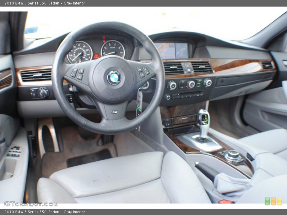 Gray Interior Prime Interior for the 2010 BMW 5 Series 550i Sedan #67870045