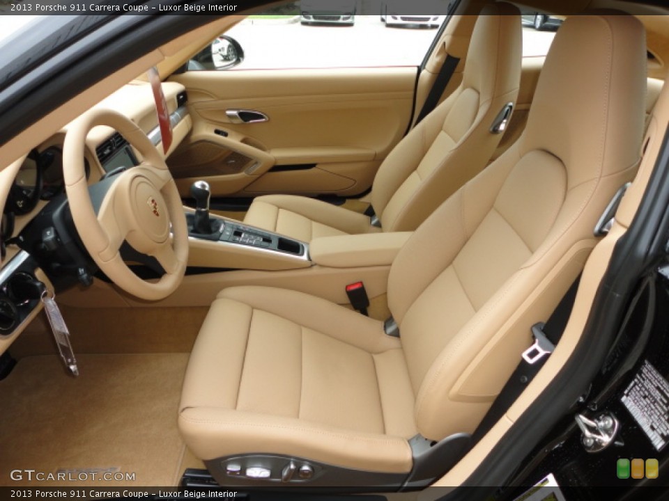 Luxor Beige Interior Front Seat for the 2013 Porsche 911 Carrera Coupe #67870080