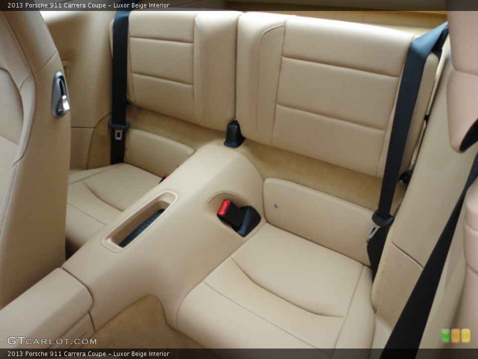 Luxor Beige Interior Rear Seat for the 2013 Porsche 911 Carrera Coupe #67870090