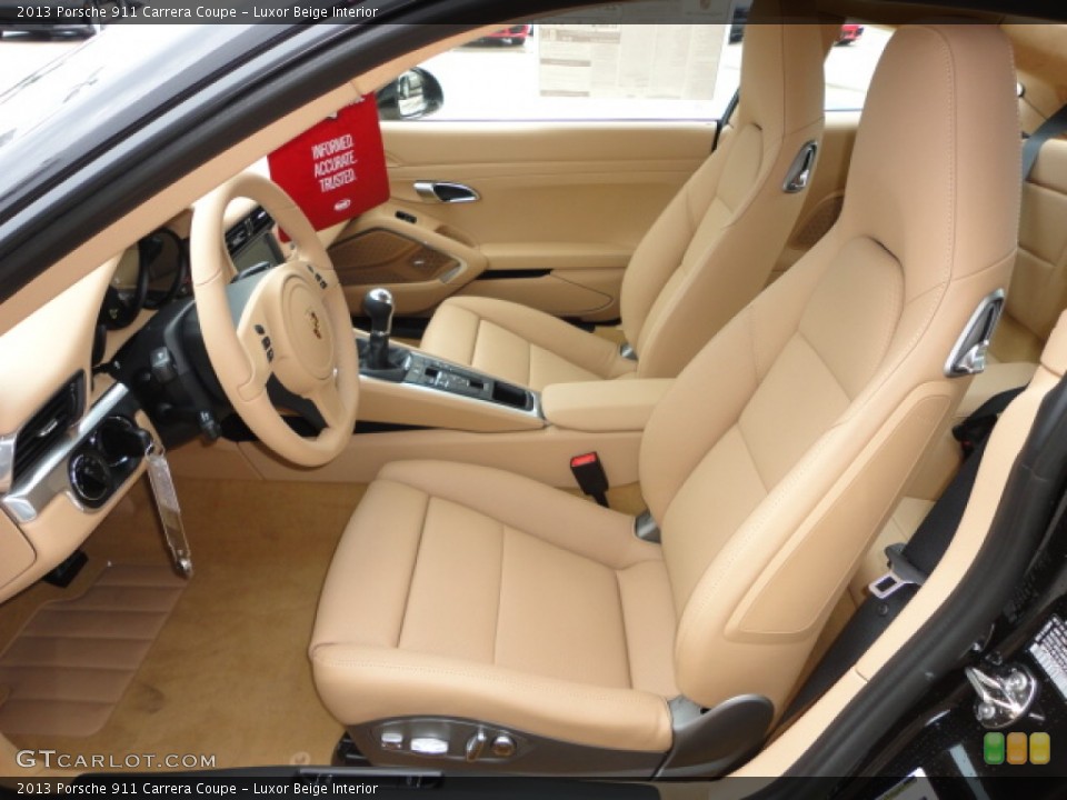 Luxor Beige Interior Front Seat for the 2013 Porsche 911 Carrera Coupe #67870219