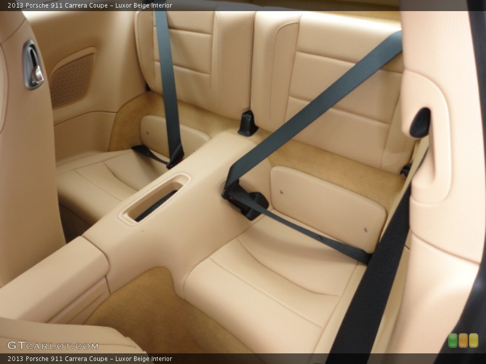 Luxor Beige Interior Rear Seat for the 2013 Porsche 911 Carrera Coupe #67870228