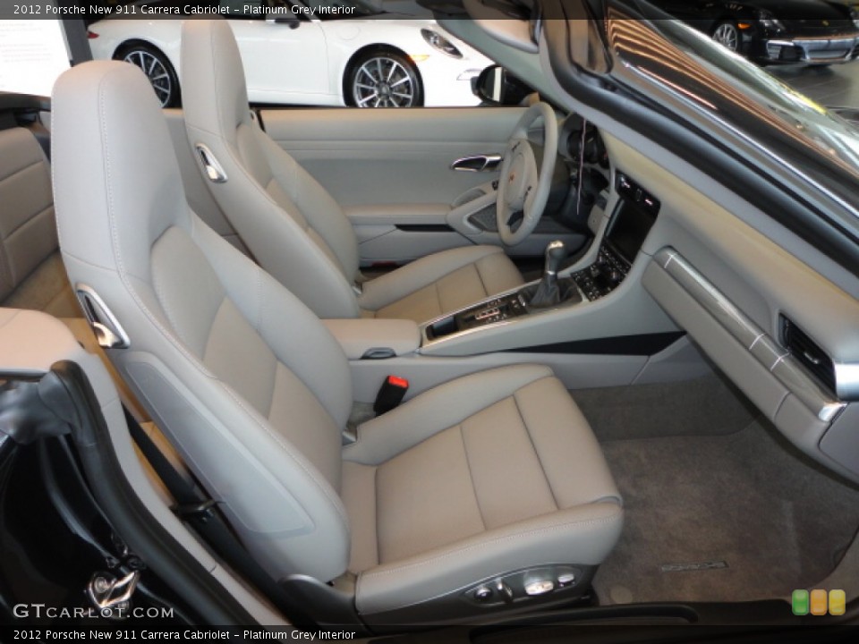 Platinum Grey Interior Photo for the 2012 Porsche New 911 Carrera Cabriolet #67870637