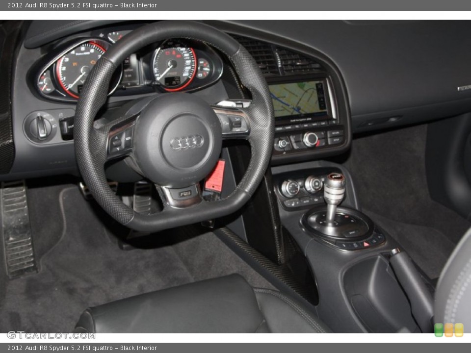 Black Interior Dashboard for the 2012 Audi R8 Spyder 5.2 FSI quattro #67871377
