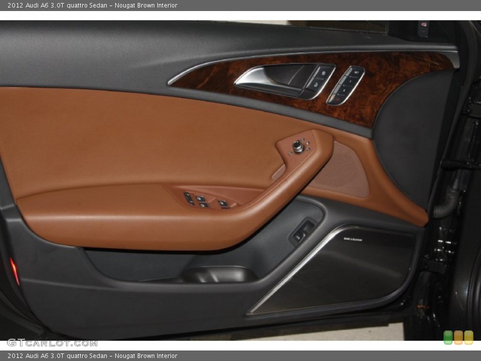 Nougat Brown Interior Door Panel for the 2012 Audi A6 3.0T quattro Sedan #67871708