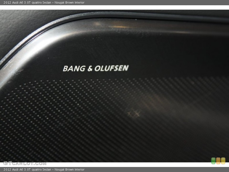 Nougat Brown Interior Audio System for the 2012 Audi A6 3.0T quattro Sedan #67871716