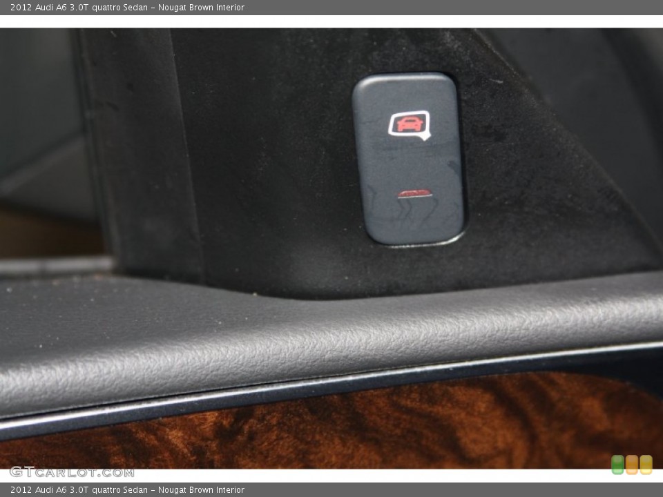 Nougat Brown Interior Controls for the 2012 Audi A6 3.0T quattro Sedan #67871734