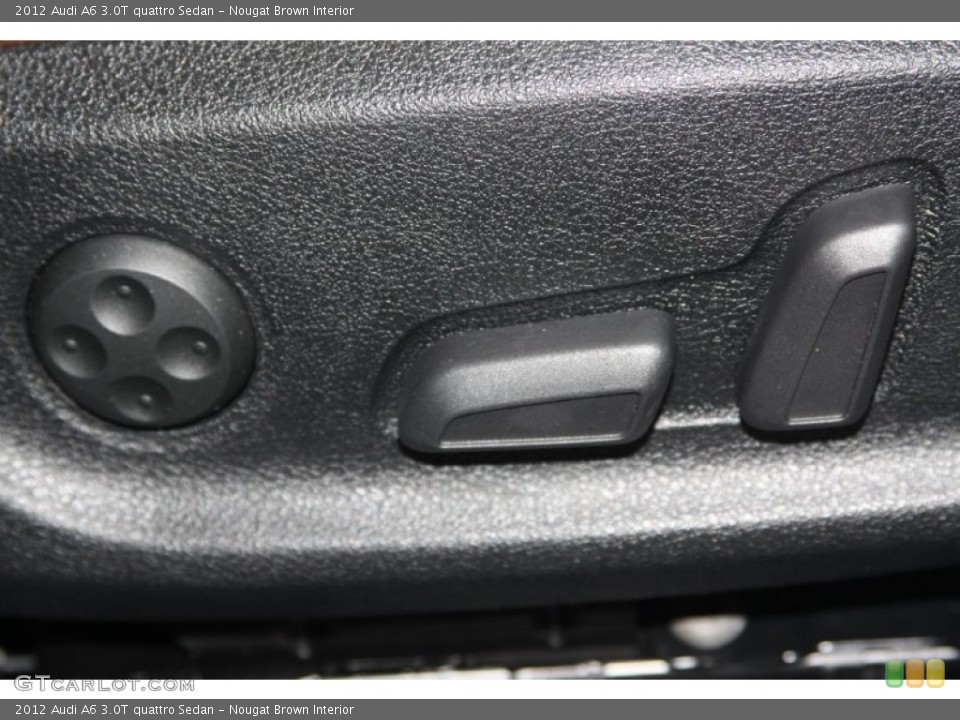 Nougat Brown Interior Controls for the 2012 Audi A6 3.0T quattro Sedan #67871743