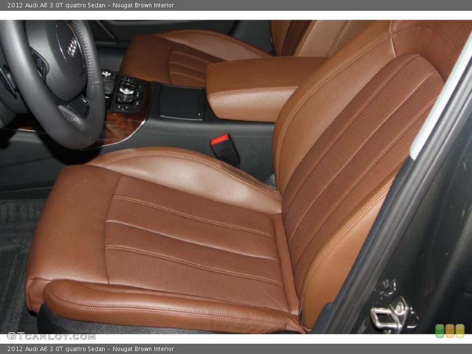 Nougat Brown Interior Front Seat for the 2012 Audi A6 3.0T quattro Sedan #67871758
